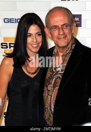 L'attore Christopher Lloyd e gli ospiti arrivano allo "Scream 2010" di Spike TV al Greek Theatre di Los Angeles, California. 10/16/10 Foto Stock