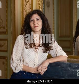 Madrid, Spagna. 01st Feb, 2023. La regista francese Valentina Maurel posa durante la sessione di ritratto alla Casa de America di Madrid in occasione della prima del film 'i Have Electric Dreams'. Credit: SOPA Images Limited/Alamy Live News Foto Stock