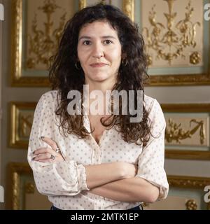 Madrid, Spagna. 01st Feb, 2023. La regista francese Valentina Maurel posa durante la sessione di ritratto alla Casa de America di Madrid in occasione della prima del film 'i Have Electric Dreams'. Credit: SOPA Images Limited/Alamy Live News Foto Stock