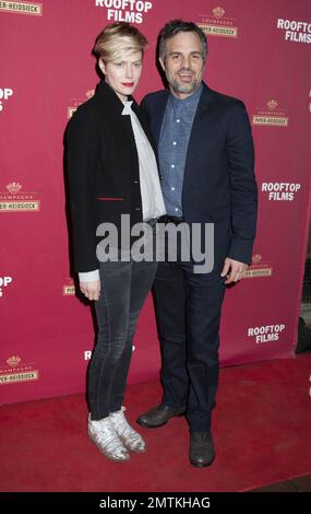 Sunrise Coigney e Mark Ruffalo al “Seymour: An Introduction” Special Screening tenutosi presso la St Barts Cathedral di New York, New York. Marzo 12, 2015. Foto Stock