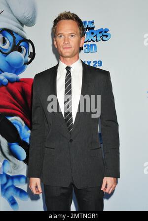 Neil Patrick Harris al Word Premiere della Columbia Pictures 'Puffi' al Teatro Ziegfeld. New York, NY 7/24/2011 . Foto Stock