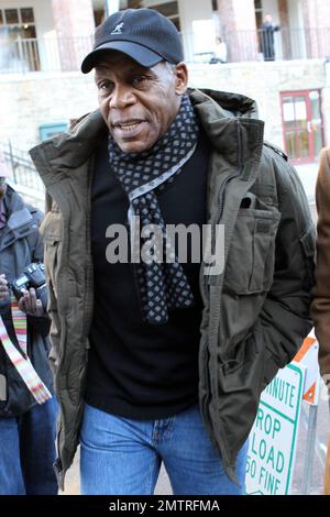 Danny Glover su Main Street il giorno 2 di Sundance. Park City, Utah. 01/21/2011. Foto Stock