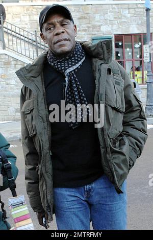 Danny Glover su Main Street il giorno 2 di Sundance. Park City, Utah. 01/21/2011. Foto Stock