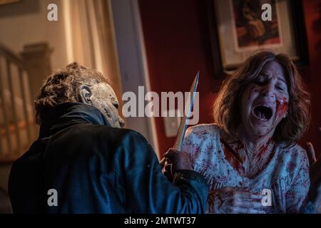 Halloween termina l'anno : 2022 USA regista : David Gordon Green James Jude Courtney Foto Stock