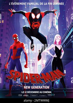 Spider-Man: Into the Spider-Verse anno : 2018 USA regista : Bob Persichetti, Peter Ramsey, Rodney Rothman Animation poster francese Foto Stock