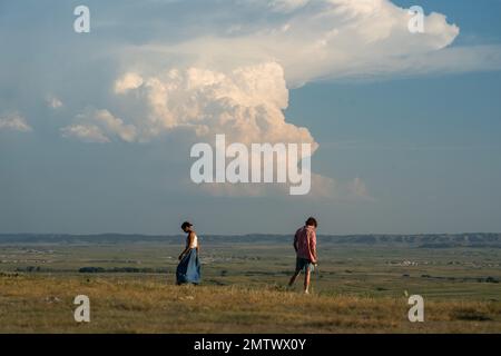 Ossa e tutto l'anno : 2022 Italia / USA Direttore : Luca Guadagnino Taylor Russell, Timothée Chalamet Foto Stock