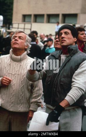 Rocky 5 Year : 1990 USA Director : John G. Avildsen John G. Avildsen, Sylvester Stallone Shooting picture Foto Stock