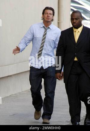 "Extreme Makeover: Home Edition" ospite Ty Pennington arriva presso gli studi di "Jimmy Kimmel Live". Los Angeles, California. 5/9/11. Foto Stock