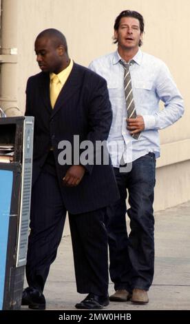 "Extreme Makeover: Home Edition" ospite Ty Pennington arriva presso gli studi di "Jimmy Kimmel Live". Los Angeles, California. 5/9/11. Foto Stock