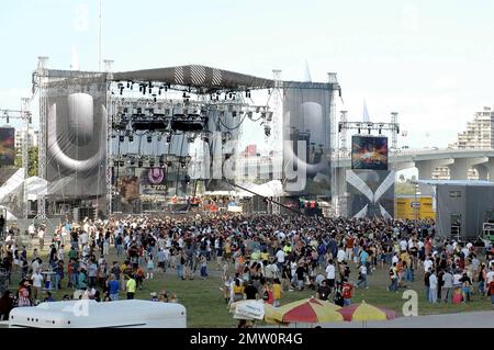 Ultra Music Festival nel Bicentennial Park. Miami, Florida. 3/28/08. Foto Stock