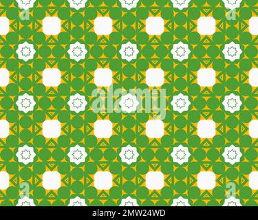 Orientale etnico geometrico senza cuciture Tile modello realizzato con vari elementi tradizionali stile di sfondo design e astratto colorato senza cuciture motivo Foto Stock