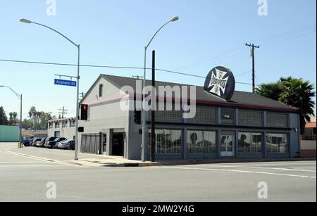 West Coast Choppers, di proprietà di Jesse James, a Long Beach, California. 3/19/10. . Foto Stock