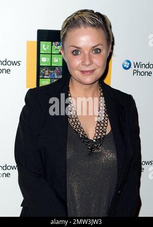 Gail Porter appare alla festa di lancio di Windows Phone 7 tenutasi a Sketch. Londra, Regno Unito. 10/20/10. Foto Stock