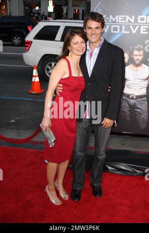 Mary Lynn Rajskub e Matthe Rolph assistono alla premiere del film 20th Century Fox X-MEN ORIGINS:WOLVERINE al Graumans Chinese Theater di Hollywood. Los Angeles, CA 4/28/09 . Foto Stock