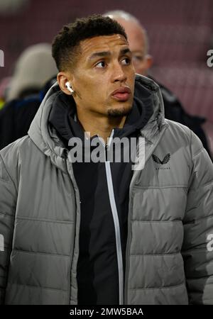 Edimburgo, Scozia, 1st febbraio 2023. James Tavernier of Rangers arriva prima della partita Cinch Premiership al Tynecastle Park, Edimburgo. L'immagine di credito dovrebbe essere: Neil Hanna / Sportimage Foto Stock