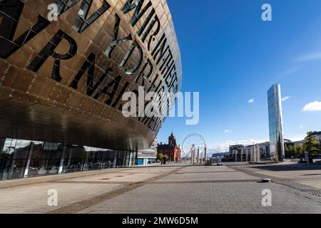 Cardiff, Regno Unito - 9 settembre 2022: Wales Millennium Centre, Cardiff Bay, Galles. Foto Stock