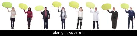 gruppo di persone di successo business con commenti Foto Stock