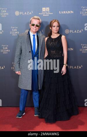 Madrid. Spagna. 20230201, Jose Ortega Cano, Gloria Camila partecipa alla ‘Fiera di San Isidro 2023’ Photocall all’Arena di Las Ventas il 1 febbraio 2023 a Madrid, Spagna Foto Stock