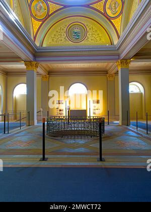 Sala della cripta dei principi, cimitero storico Weimar, luogo di riposo di Goethe e Schiller, Weimar, Turingia, Germania Foto Stock