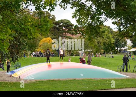 Giardini del palazzo, Oranienburg, Oberhavel County, Brandeburgo, Germania Foto Stock