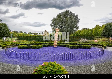 Giardini del palazzo, Oranienburg, Oberhavel County, Brandeburgo, Germania Foto Stock