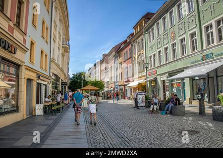 Reichenstrasse, Bautzen, Sassonia, Germania Foto Stock