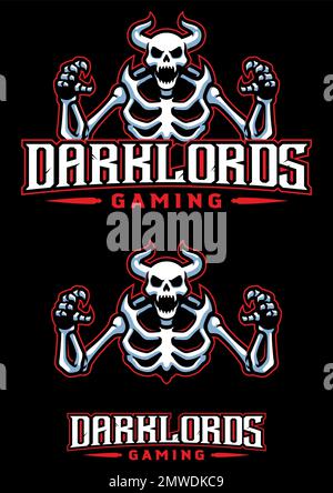 Mascotte da gioco Darklords Illustrazione Vettoriale
