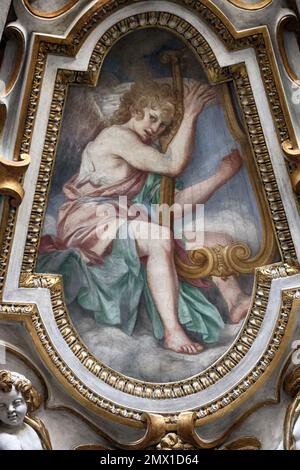 Roma, Roma. 01st Feb, 2023. **NESSUN WEB E GIORNALI SOLO PER L'ITALIA** ROMA Restauro della cupola della Chiesa di Santa Maria ai Monti Credit: Agenzia indipendente per le foto/Alamy Live News Foto Stock