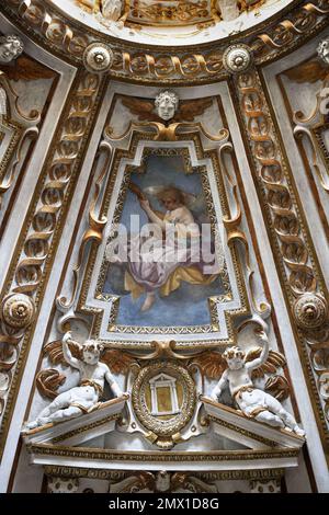 Roma, Roma. 01st Feb, 2023. **NESSUN WEB E GIORNALI SOLO PER L'ITALIA** ROMA Restauro della cupola della Chiesa di Santa Maria ai Monti Credit: Agenzia indipendente per le foto/Alamy Live News Foto Stock