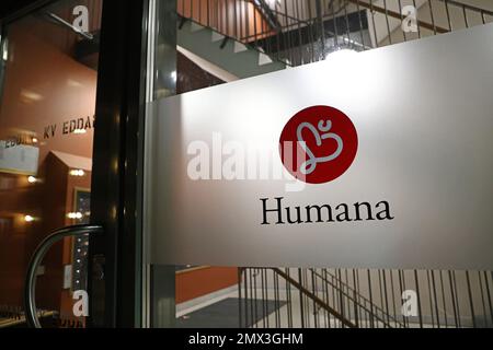 Humana AB, Linköping, Svezia. Humana AB, ex Assistusia, è una società svedese di assistenza con il concetto aziendale di fornire servizi nell'ambito dell'assistenza individuale e familiare, assistenza personale e assistenza agli anziani. Foto Stock