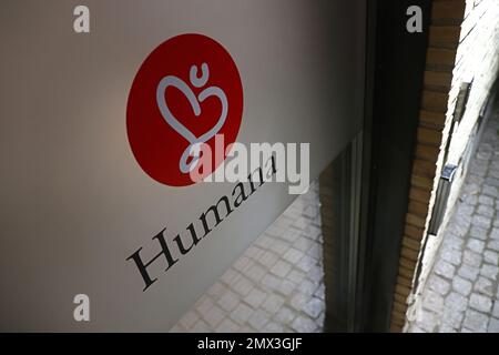 Humana AB, Linköping, Svezia. Humana AB, ex Assistusia, è una società svedese di assistenza con il concetto aziendale di fornire servizi nell'ambito dell'assistenza individuale e familiare, assistenza personale e assistenza agli anziani. Foto Stock