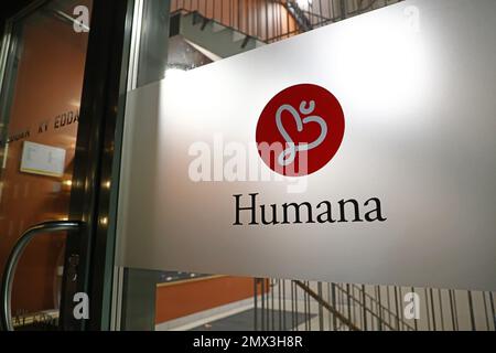 Humana AB, Linköping, Svezia. Humana AB, ex Assistusia, è una società svedese di assistenza con il concetto aziendale di fornire servizi nell'ambito dell'assistenza individuale e familiare, assistenza personale e assistenza agli anziani. Foto Stock