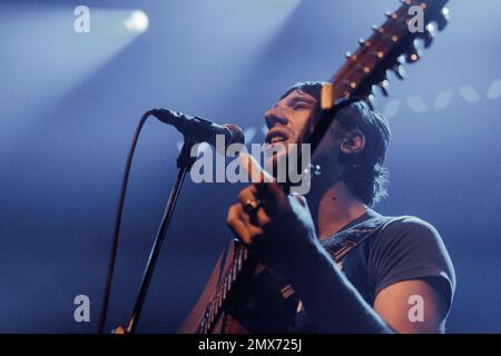 Copenaghen, Danimarca. 01st Feb, 2023. Il cantante, cantautore e musicista americano Sam Burton si esibisce in un concerto dal vivo al VEGA di Copenhagen. (Photo Credit: Gonzales Photo/Alamy Live News Foto Stock