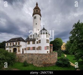 Il vecchio castello di Höchst a Höchst, un quartiere di Francoforte sul meno, Germania Foto Stock