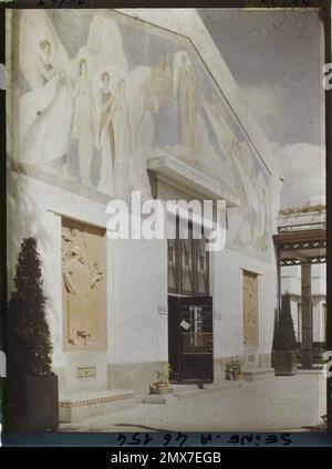 Parigi (VIIE arr.), Francia la mostra di arti decorative, gallerie di sezioni straniere, ingresso alla Galleria dei Paesi Bassi , 1925 - Mostra Internazionale di Arti decorative moderne e industriali Parigi Foto Stock