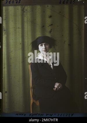 Proprietà di Albert Kahn, Boulogne, Francia Madame Léopold Kahn, Foto Stock