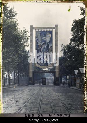 Parigi (7th arr.), Francia la mostra di arti decorative, la porta di Orsay , 1925 - Mostra Internazionale di Arti Decorative moderne e Industriali Parigi Foto Stock