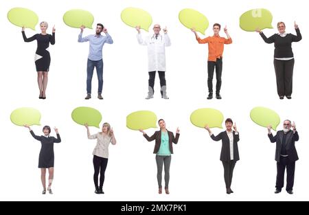 gruppo di persone di successo business con commenti Foto Stock