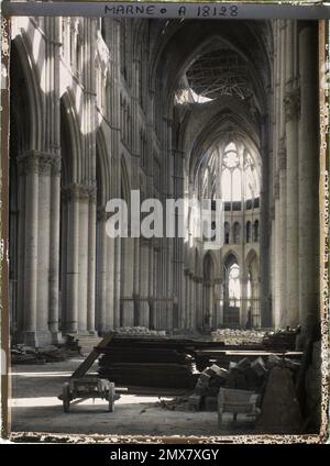 Reims , Marne , Champagne , Francia , 1919 - Reims - Auguste Léon - (settembre) Foto Stock