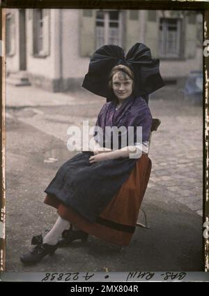 Obernai, Francia , 1920 - Alsace - Auguste Léon (luglio) Foto Stock