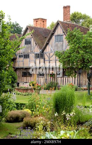 Vista sullo storico edificio Croft di Hall a Stratford Upon Avon, Warwickshire, Inghilterra. Foto Stock