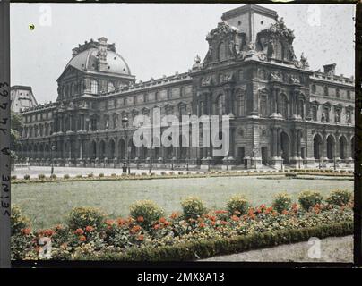 Parigi (1st arr.), Francia Aile Denon du Palais du Louvre da Place du Carrousel , Foto Stock