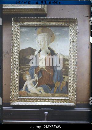 Parigi (1st arr.), Francia la Vergine col Bambino, Baldovinetti, Museo del Louvre , Foto Stock