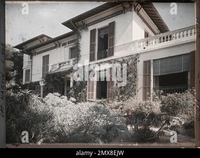 Villa Miramar, proprietà di Albert Kahn, Cap Martin, Francia la Villa Miramar, appartenente ad Albert Kahn , 1922 - Cap Martin - Auguste Léon - (luglio) Foto Stock