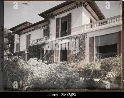 Villa Miramar, proprietà di Albert Kahn, Cap Martin, Francia la Villa Miramar, appartenente ad Albert Kahn , 1922 - Cap Martin - Auguste Léon - (luglio) Foto Stock