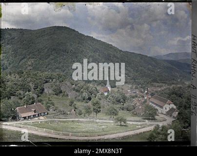 SIZE, today-rhin, asselance, FRACE , 1917 - Alsazia - Paul Castelnau (sezione fotografica degli eserciti) - (giugno) Foto Stock