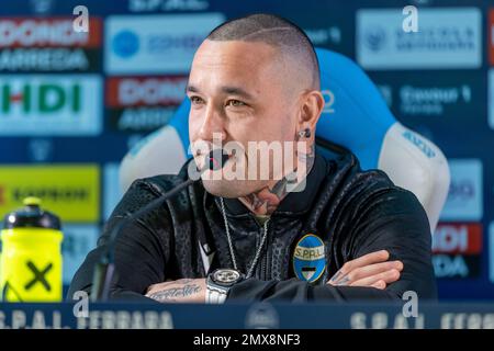 PRESENTAZIONE RADJA NAINGGOLAN SPAL Foto Stock