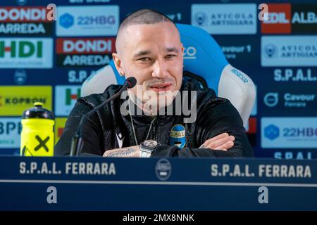 PRESENTAZIONE RADJA NAINGGOLAN SPAL Foto Stock