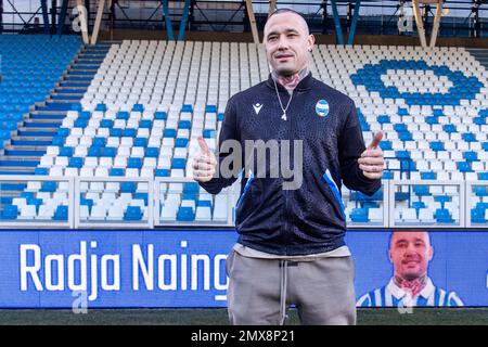 PRESENTAZIONE RADJA NAINGGOLAN SPAL Foto Stock