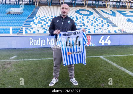 PRESENTAZIONE RADJA NAINGGOLAN SPAL Foto Stock